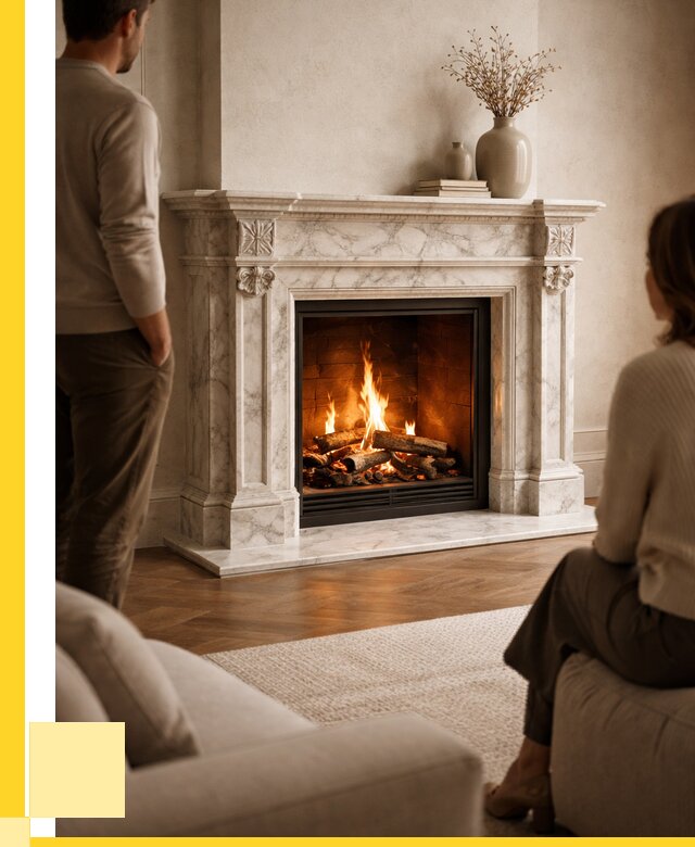 Мраморные камины под ключ в Балашове от 254225 р. | ЭриданБла