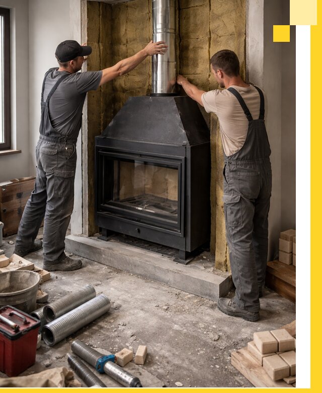 Изготовление и монтаж закрытых каминов в Балашове под ключ