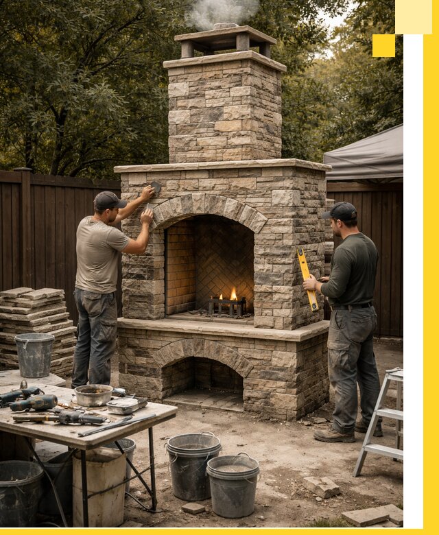 Проектирование и установка уличных каминов в Балашове