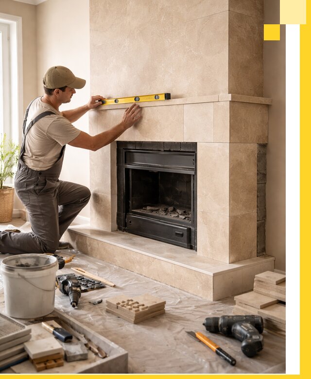 Установка и монтаж каминов в частном доме под ключ в Балашове