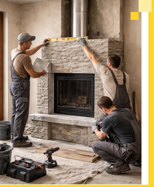 Профессиональный монтаж каминов под ключ в Балашове для дома