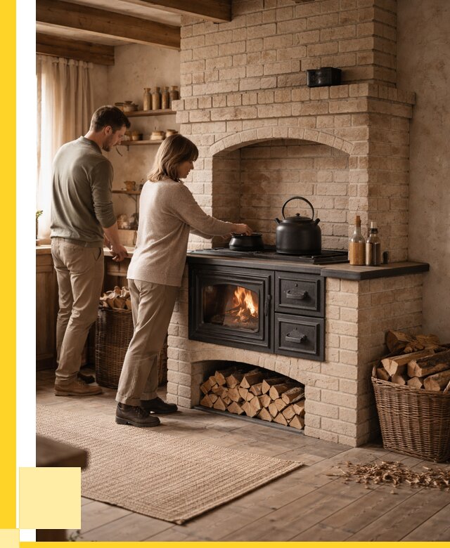 Печи с плитой в Балашове от 45761 р. | ЭриданБла — кирпичная печь