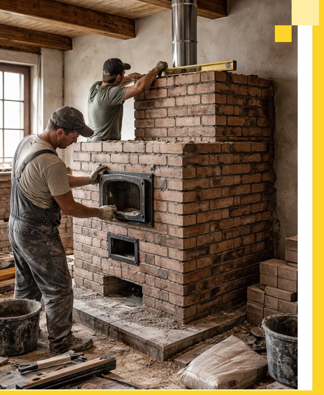 Печи для загородного дома под ключ в Балашове — монтаж и сервис