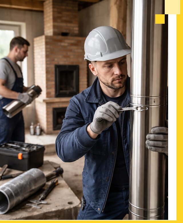 Профессиональный монтаж дымоходов для печей в Балашове