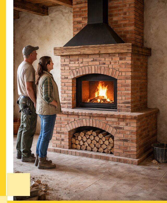 Печи камины из кирпича в Балашове от 122028 р. | ЭриданБла