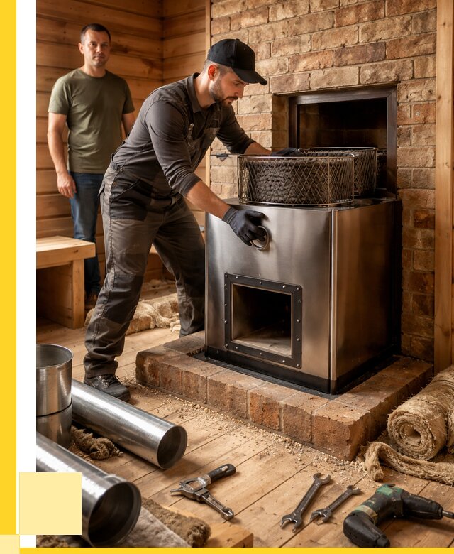 Монтаж банных печей под ключ в Балашове от 18304 р., ЭриданБла