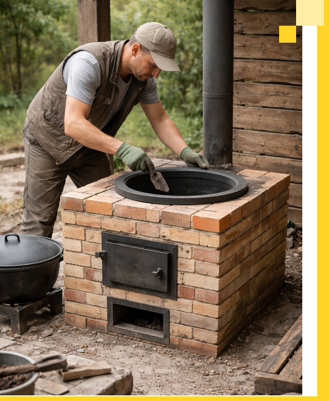 Изготовление и установка печей для казана в Балашове под ключ