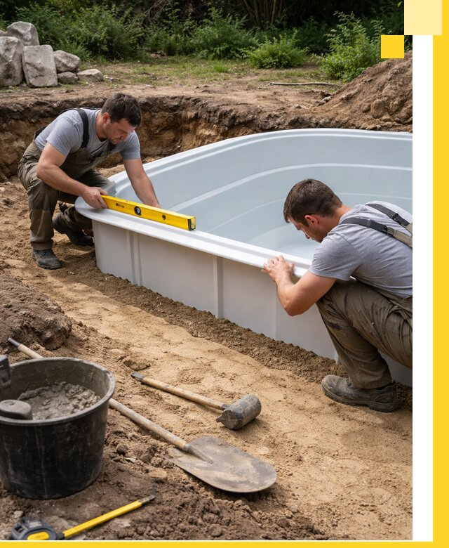 Производство и установка пластиковых бассейнов в Балашове под ключ