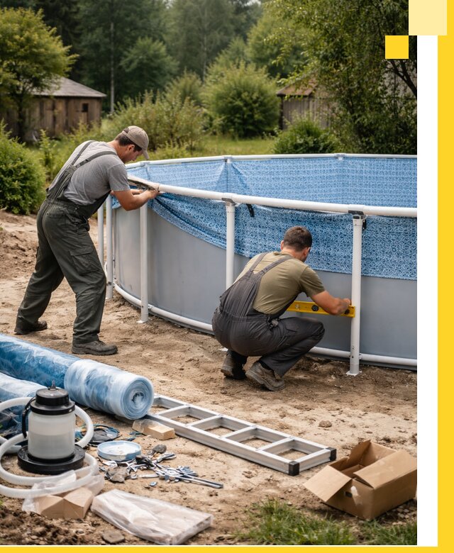 Установка и монтаж каркасных бассейнов в Балашове под ключ