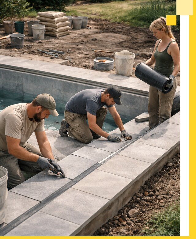 Строительство и монтаж уличных бассейнов под ключ в Балашове