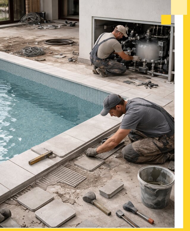 Строительство и монтаж бассейнов в коттедже в Балашове