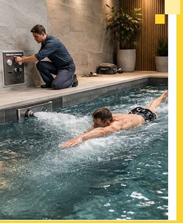 Проектирование и монтаж бассейнов с противотоком в Балашове