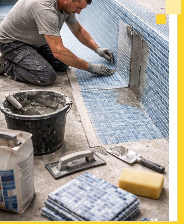 Укладка и ремонт мозаики для бассейнов под ключ в Балашове