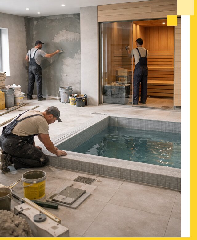 Проектирование и строительство сауны с бассейном в Балашове