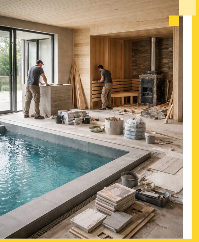 Проектирование и строительство бань с бассейном в Балашове