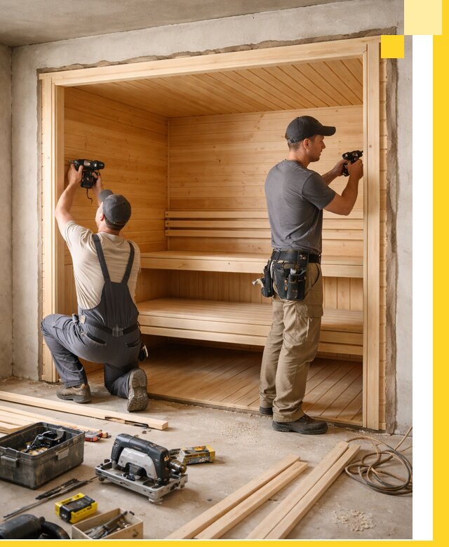 Монтаж саун под ключ в Балашове — проектирование и установка