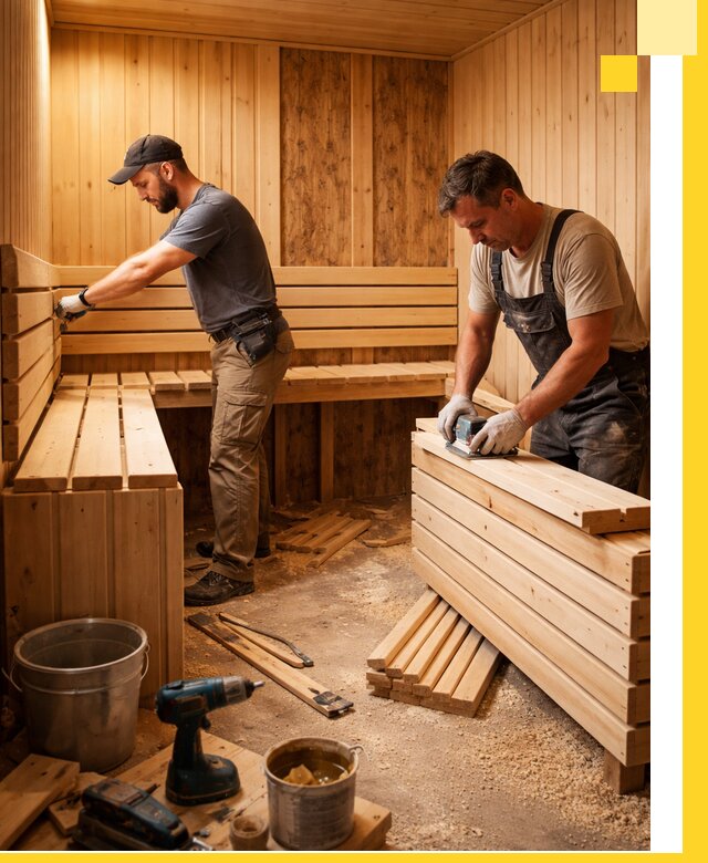 Профессиональный комплексный ремонт саун под ключ в Балашове