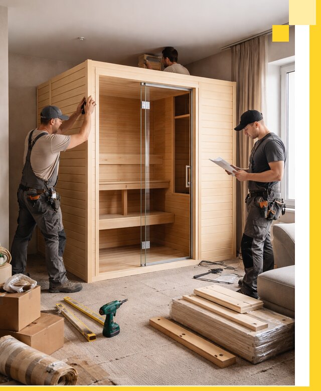 Установка и благоустройство саун в квартире в Балашове