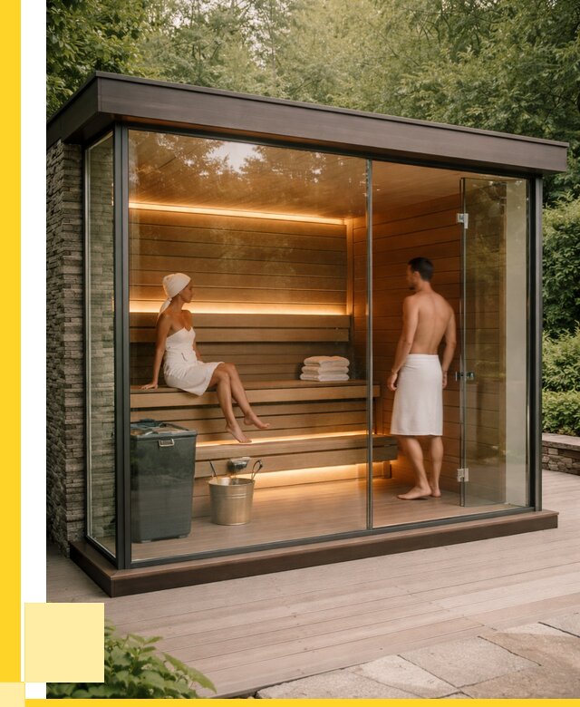 Сауна стеклянная и двери для сауны в Балашове от 254225 р. | ЭриданБла