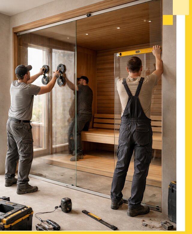 Производство и монтаж стеклянных саун под ключ в Балашове