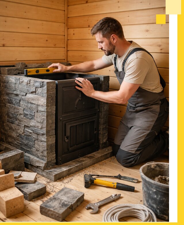 Производство и установка печей для саун под ключ в Балашове