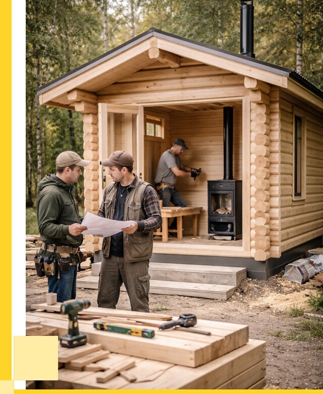 Монтаж бань под ключ в Балашове — от 203380 р. | ЭриданБла