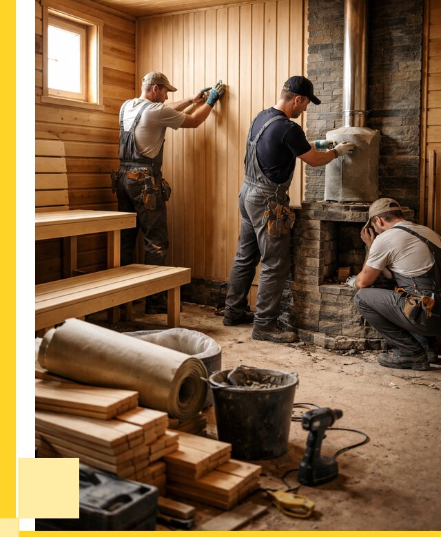 Ремонт бань под ключ в Балашове от 45761 р. | ЭриданБла