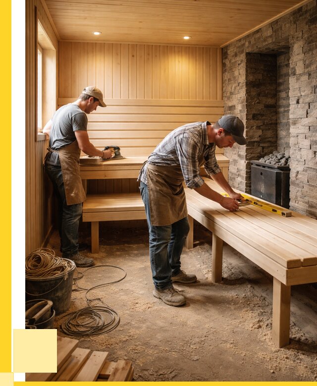 Отделка бани в Балашове: внутренняя отделка от 3051 р. | ЭриданБла