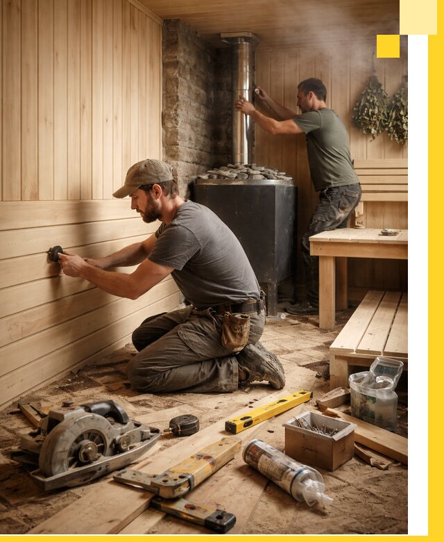 Полное строительство и оснащение парных под ключ в Балашове