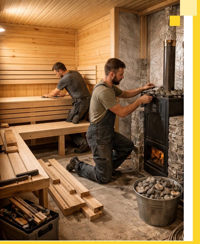 Дизайн и строительство интерьеров бань под ключ в Балашове