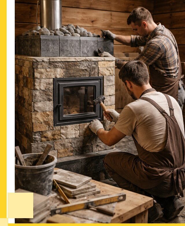 Облицовка банной печи в Балашове от 15254 р. | ЭриданБла