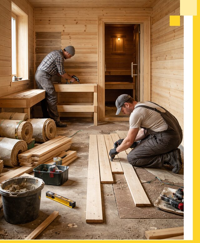 Индивидуальный проект бани с комнатой отдыха под ключ в Балашове