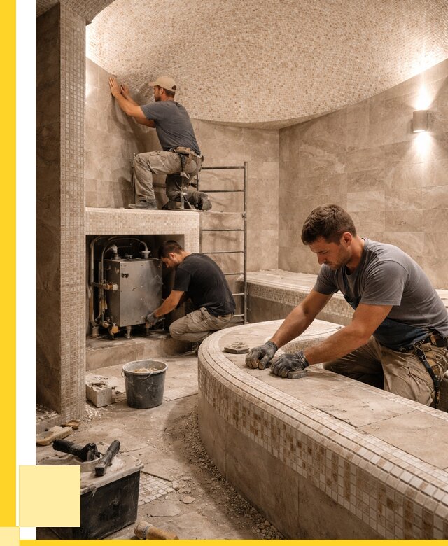 Монтаж хамамов под ключ в Балашове от 254225 р. ЭриданБла