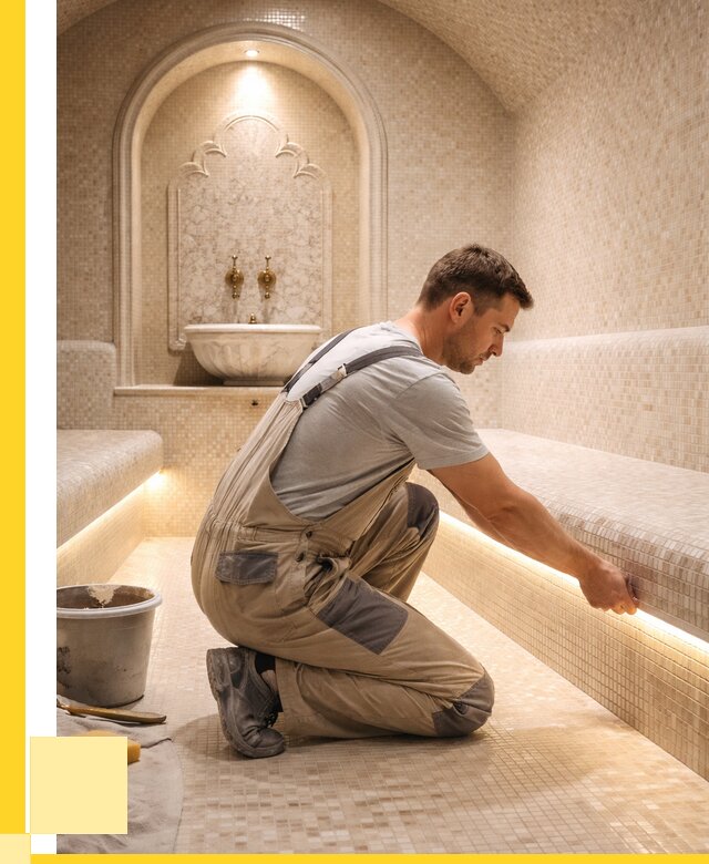 Отделка хамамов под ключ в Балашове от 5593 р. | ЭриданБла