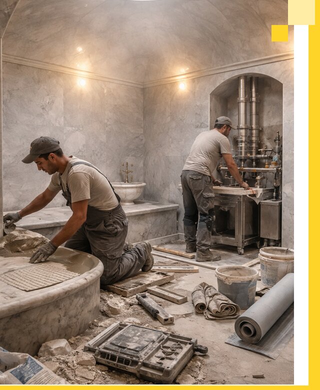 Строительство турецких бань хаммам под ключ в Балашове