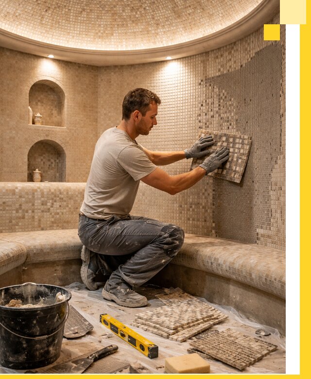 Устройство и монтаж домашнего хамама под ключ в Балашове