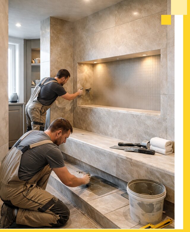 Профессиональное строительство хамама в квартире в Балашове