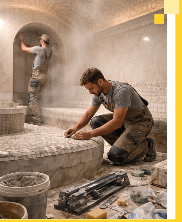 Профессиональный дизайн хамама и SPA под ключ в Балашове