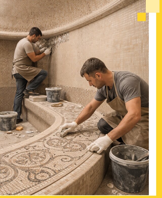 Плитка для хамама в Балашове, укладка, подбор и поставка