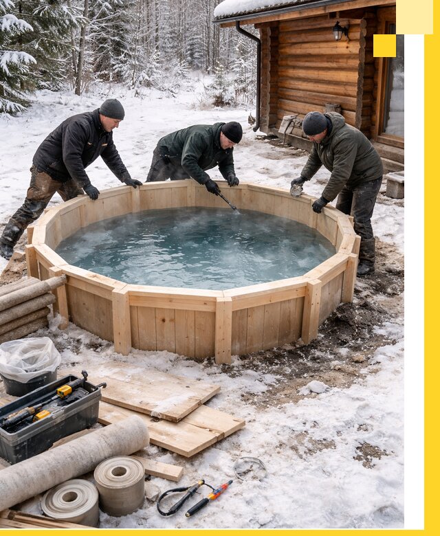 Изготовление и установка ледяных купелей под ключ в Балашове